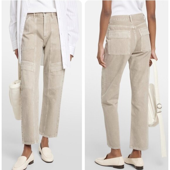 Agolde Denim - AGOLDE Anthropologie 31/12 Cooper Cargo Jeans high rise straight organic cotton